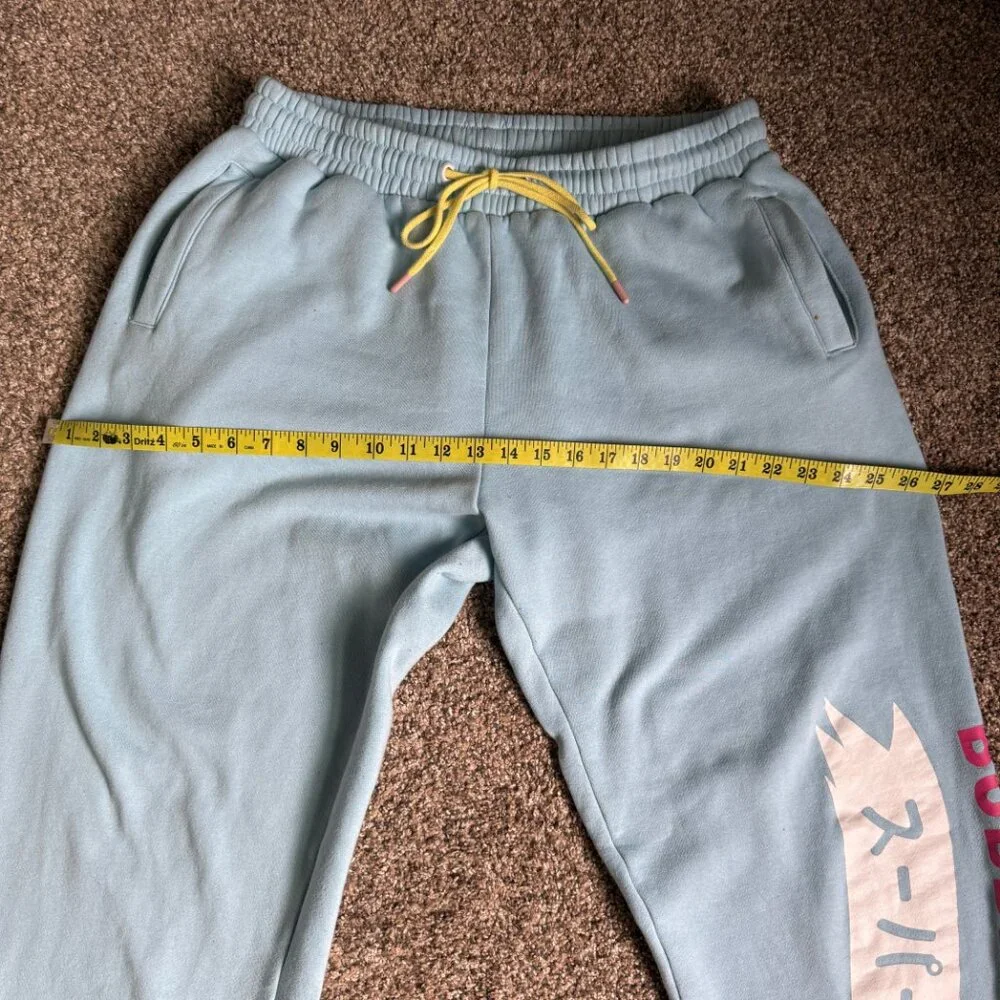 Mens/Unisex Cool Shirtz The Bubblegum Chill Pants, Size XXL, Baby Blue - Picture 8 of 13